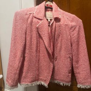Rebecca Taylor Pink Moto Blazer